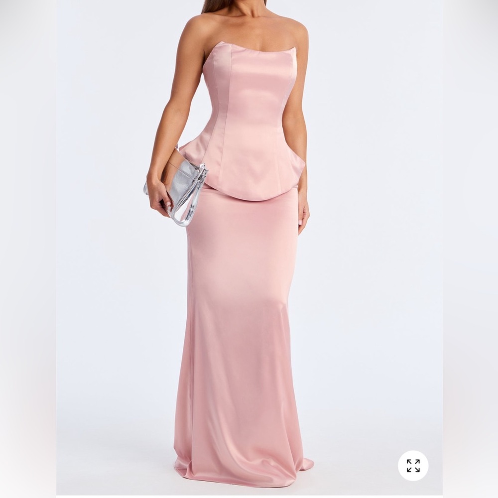 Fashion Nova Pink Strapless Dress
